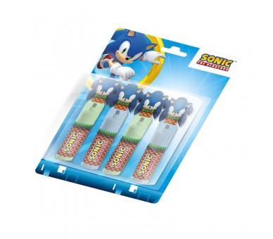 Blister 4 subrayadores Sonic the Hedgehog
