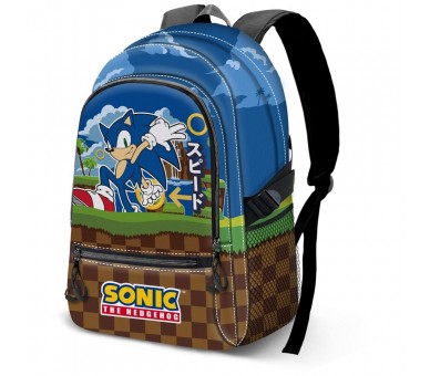 Mochila Greenhill Sonic the Hedgehog 44cm adaptable