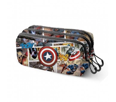 Portatodo Comic Capitan America Marvel triple