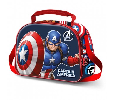 Bolsa portameriendas 3D Patriot Capitan America Marvel