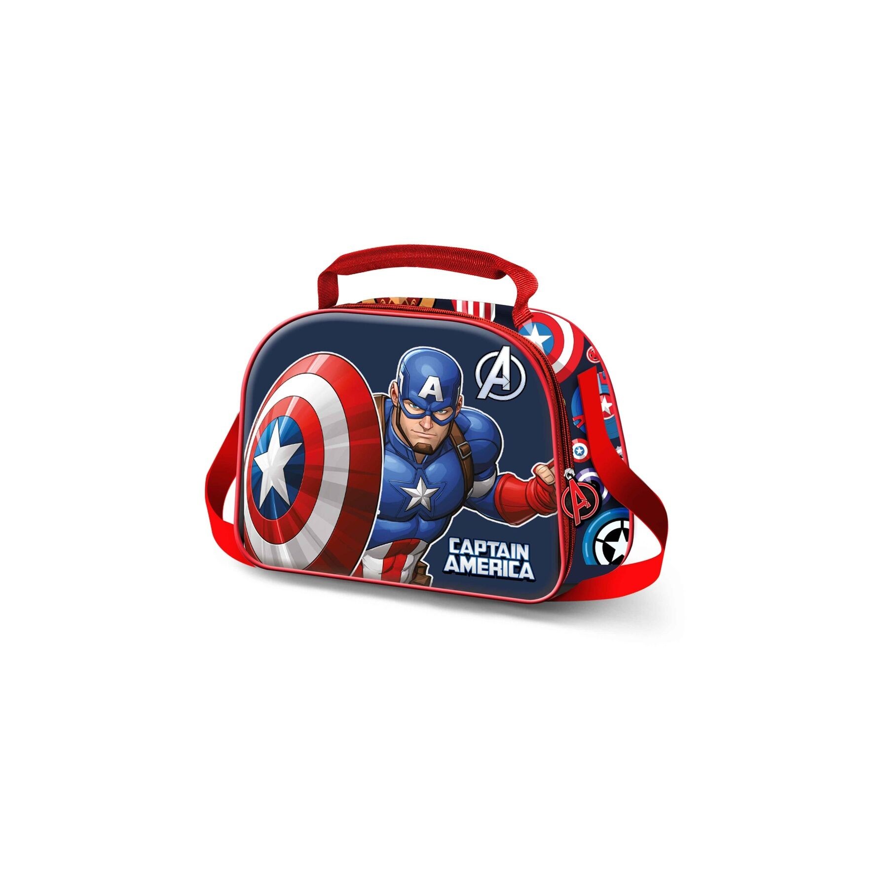 Bolsa portameriendas 3D Patriot Capitan America Marvel