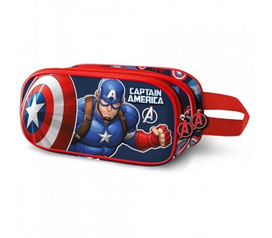 Portatodo 3D Patriot Capitan America Marvel doble