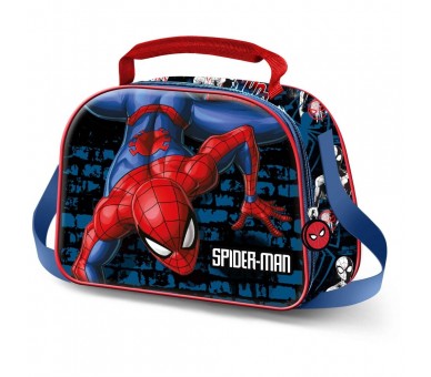 Bolsa portameriendas 3D Wall Spiderman Marvel