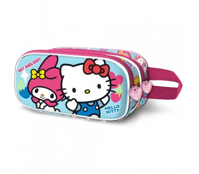 Portatodo 3D Friendship Hello Kitty doble