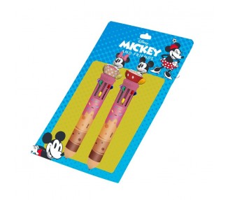 Blister 2 boligrafos 10 colores Mickey and Friends Disney