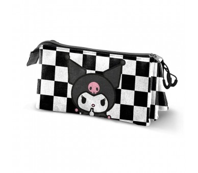 Portatodo Kuromi Hello Kitty triple