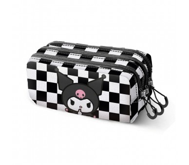 Portatodo Kuromi Hello Kitty triple