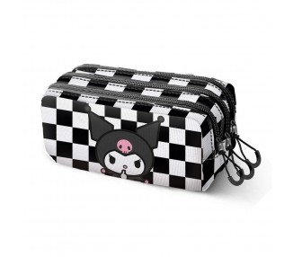 Portatodo Kuromi Hello Kitty triple