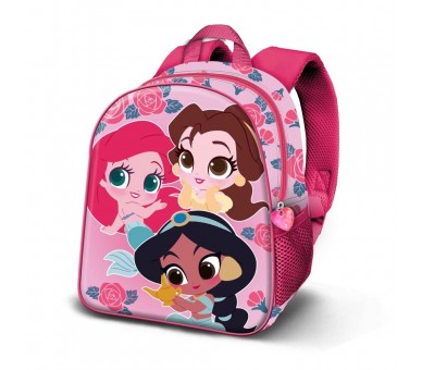 Mochila 3D Flowers Princesas Disney 31cm