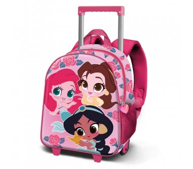 Trolley 3D Flowers Princesas Disney 34cm