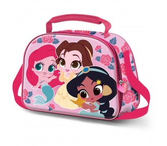 Bolsa portameriendas 3D Flowers Princesas Disney