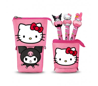 Portatodo + lapiz + boligrafo Hello Kitty