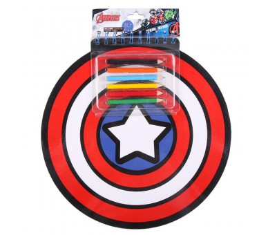 Libreta colores Capitan America Marvel