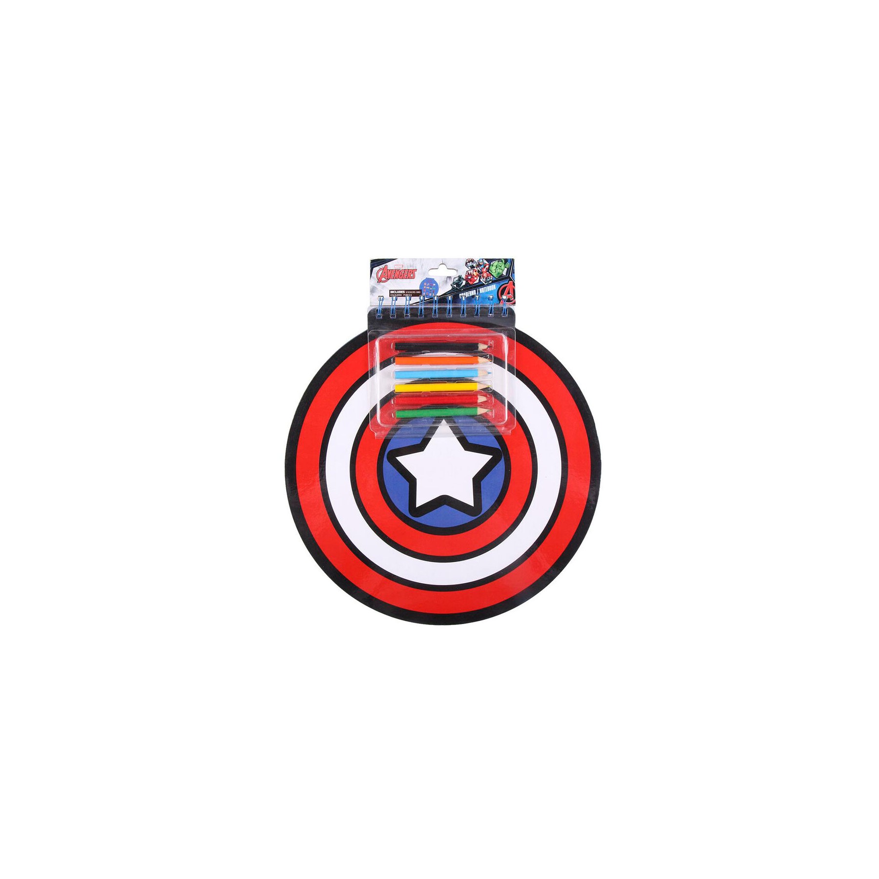 Libreta colores Capitan America Marvel