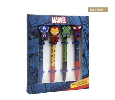 Blister boligrafos Marvel