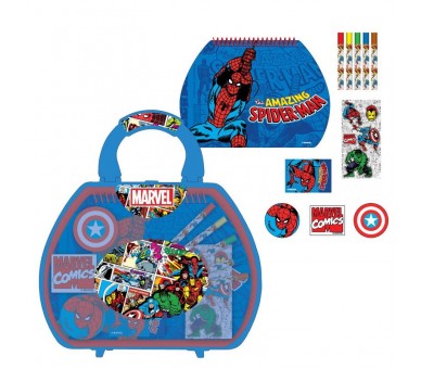 Maletin papeleria coloreable Marvel