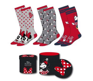 Set 3 calcetines Minnie Disney adulto