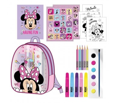 Set papeleria mochila Minnie Disney