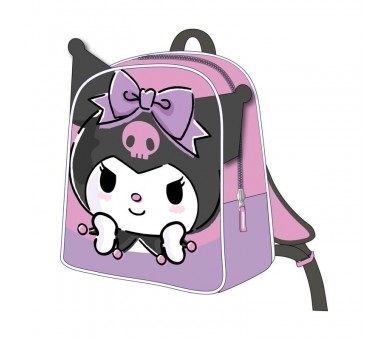 Mochila 3D Kuromi Hello Kitty 28cm