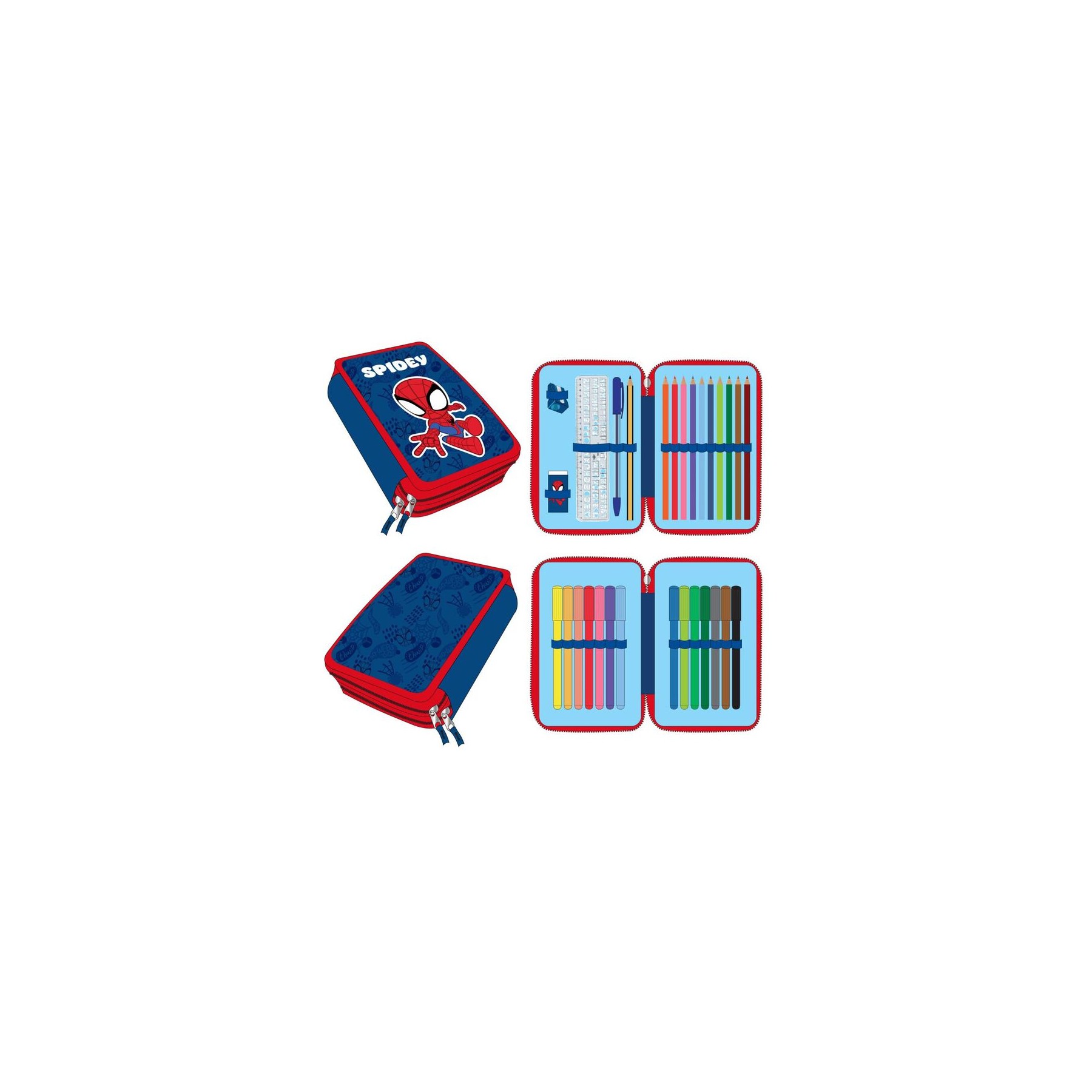 Plumier Spidey Amazing Friends Marvel doble