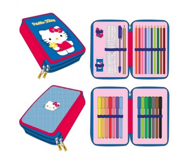 Plumier Hello Kitty doble