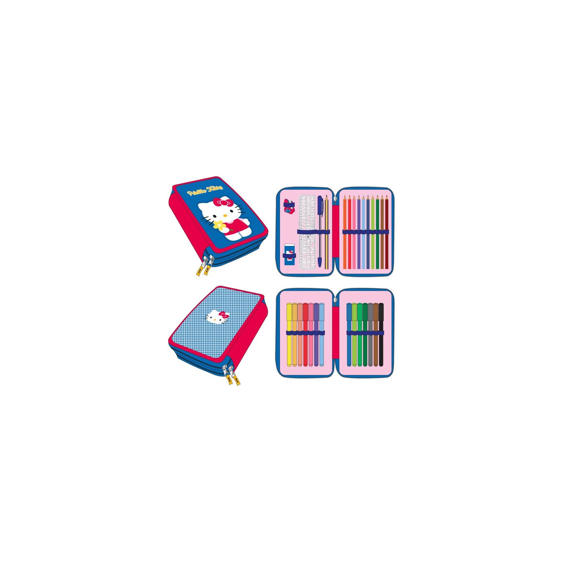 Plumier Hello Kitty doble