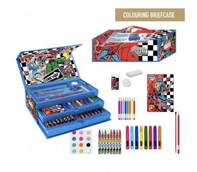 Maletin papeleria coloreable Los Vengadores Avengers Marvel