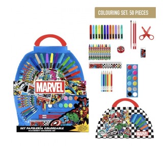 Set papeleria Los Vengadores Avengers Marvel 50pzs
