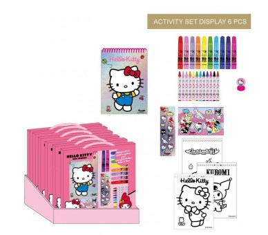 Set papeleria coloreable Hello Kitty