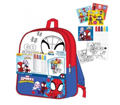 Set mochila Diy Spidey Amazing Friends Marvel