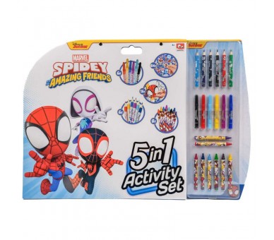 Set actividades 5 en 1 Spiderman Marvel
