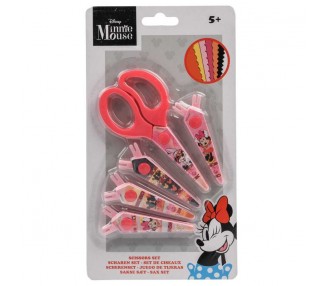 Blister tijeras + 5 cubre hojas Minnie Disney