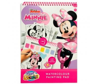Libro acuarelas Minnie Disney