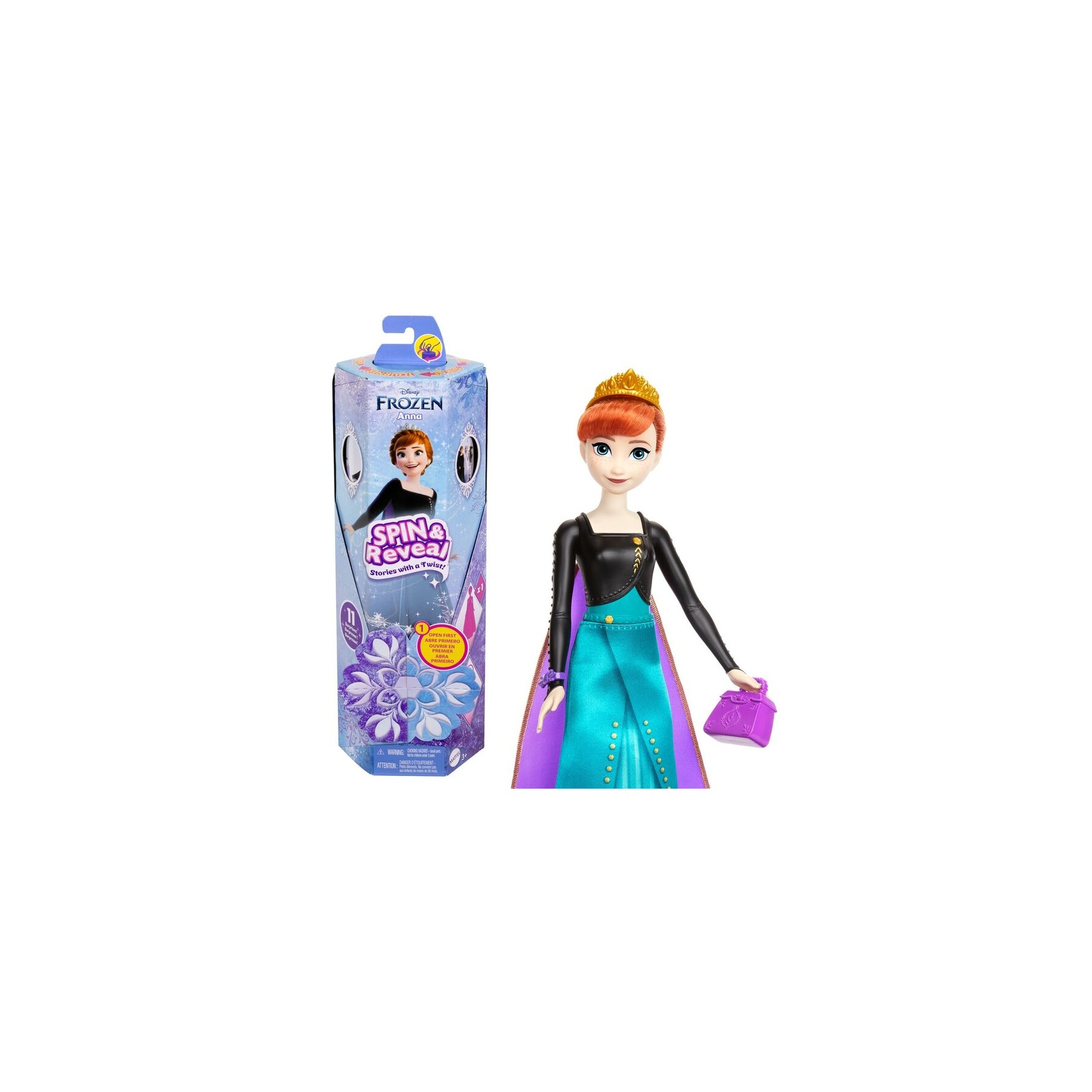 Muñeca Anna Spin Reveal Frozen Disney