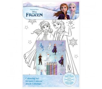 Set colorear con pegatinas Frozen Disney