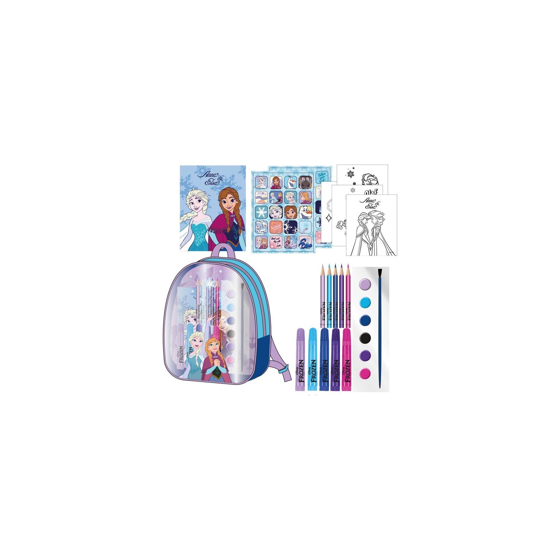 Set papeleria mochila Frozen Disney