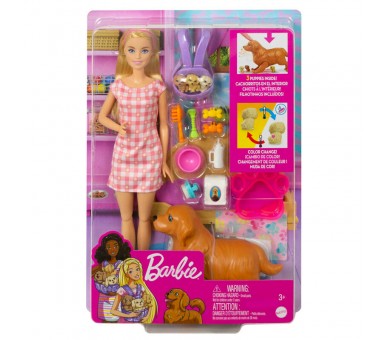 Muñeca y Cachorros Barbie