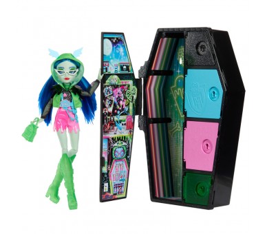 Muñeca Ghoulia Skullmate Secrets Neon Frights Monster High 25cm