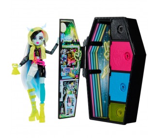 Muñeca Frankie Stein Skullmate Secrets Neon Frights Monster High 25cm