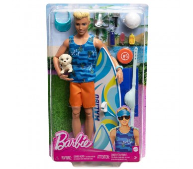 Muñeco Ken Tabla Surf Barbie
