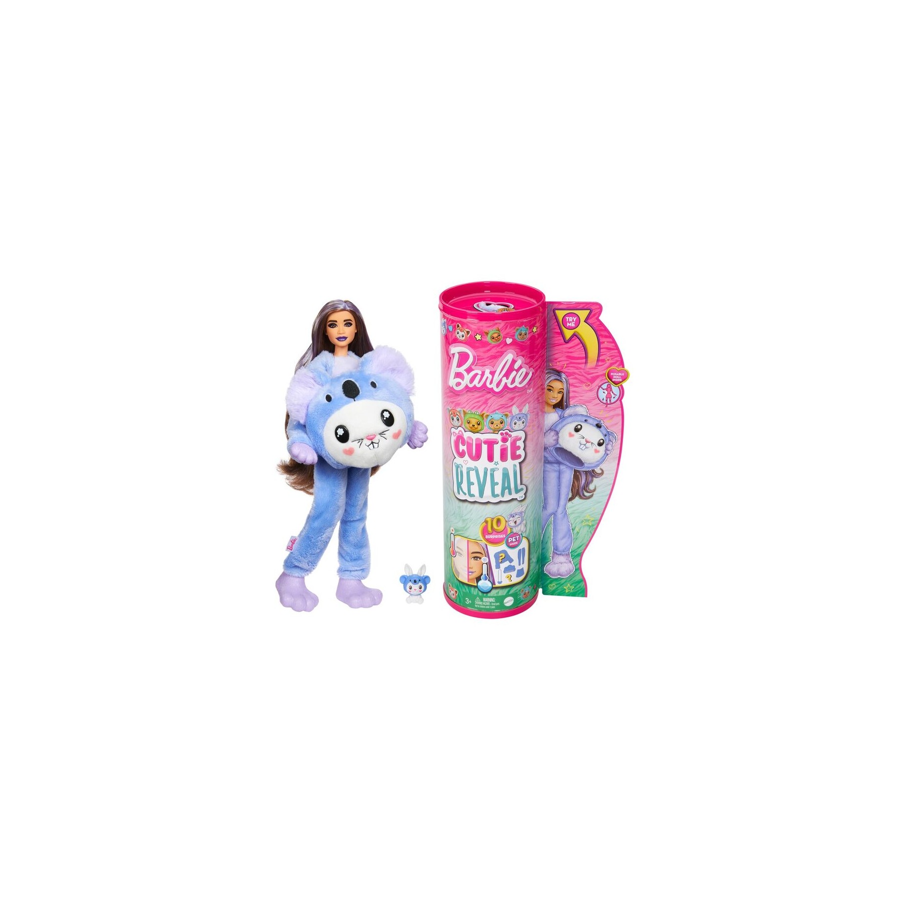 Muñeca Cutie Reveal Disfraces Conejo Koala Barbie