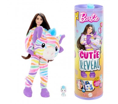 Muñeca Cutie Reveal Cebra Sueños de colores Barbie