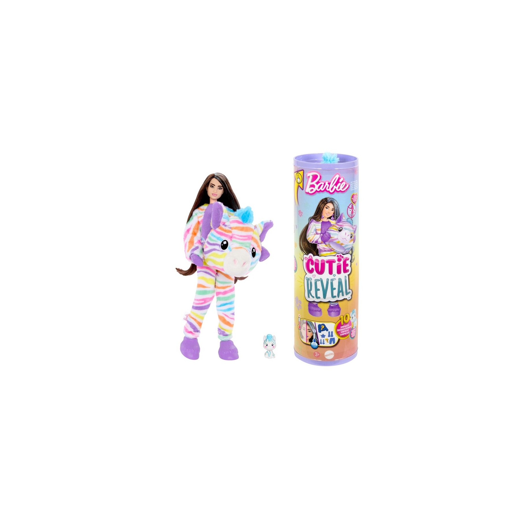 Muñeca Cutie Reveal Cebra Sueños de colores Barbie
