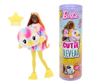 Muñeca Cutie Reveal Pingüino Sueños de colores Barbie
