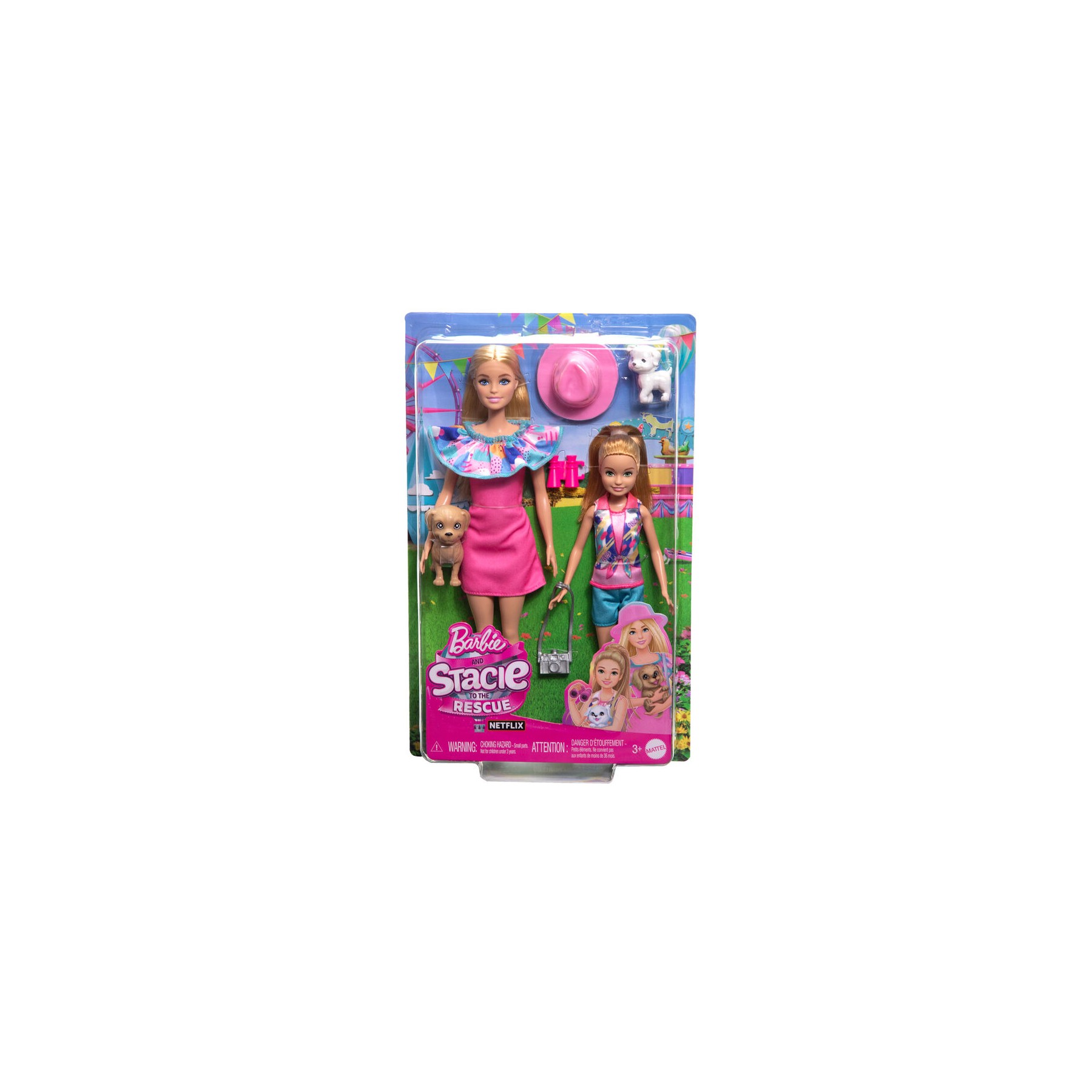 Set 2 muñecas Hermanas Stacie al Rescate Barbie