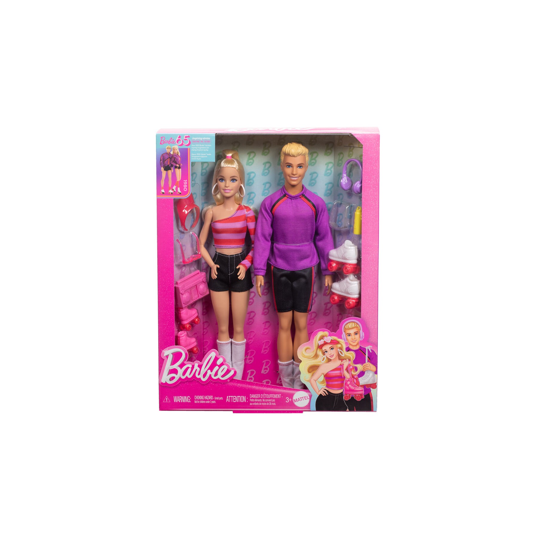 Blister 2 muñecos Barbie y Ken Patinadores Barbie