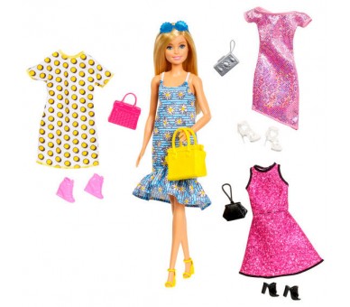 Muñeca Fashionista + 4 modelos Barbie