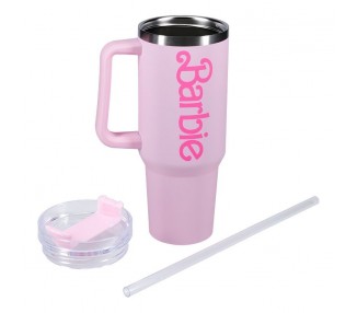 Vaso pajita Barbie termo 1200ml