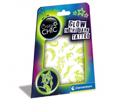 Tatuajes Brillantes en la oscuridad Crazy Chic