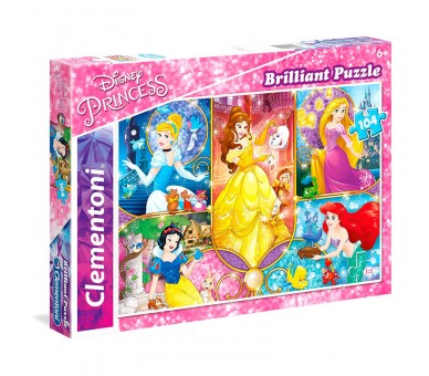 Puzzle Brilliant Princesas Disney 104pzs